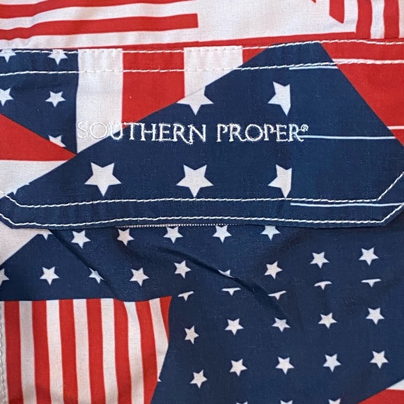 NWOT The OG Patchwork Swim Trunk by Southern Proper Men’s - Picture 10 of 14